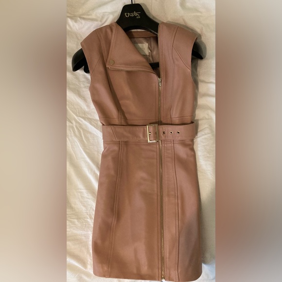 NWT MISHA COLLECTION Loren Leather Mini Dress, Size Aus 8 (US 4) - Picture 8 of 12